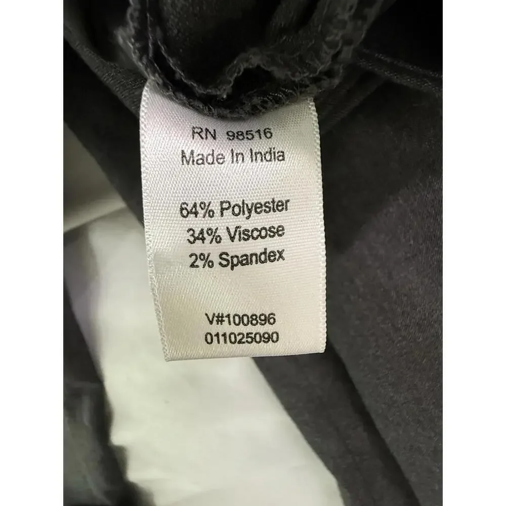 Coldwater Creek Pants Women Size 16 Dark  Gray Pants Stretch Bootcut Business